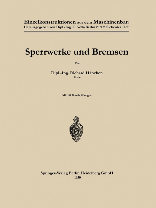 Sperrwerke Und Bremsen