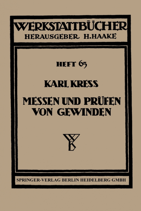 Messen Und Prufen Von Gewinden