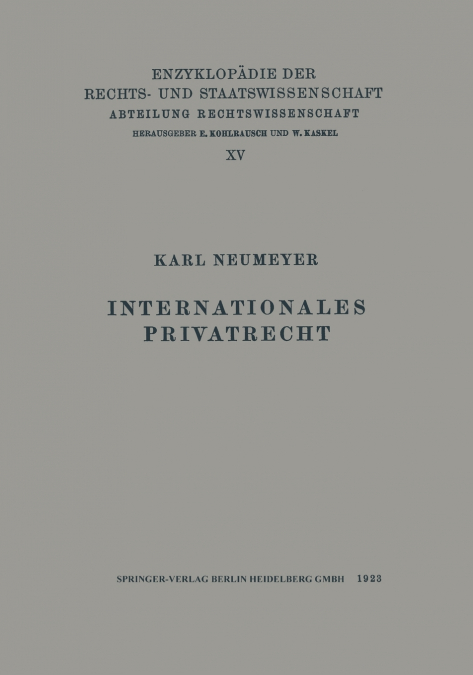 Internationales Privatrecht