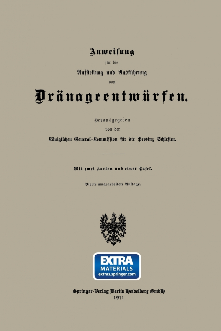 Anweisung Fur Die Aufstellung Und Ausfuhrung Von Dranageentwurfen