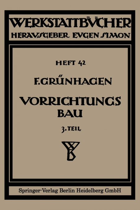 Der Vorrichtungsbau