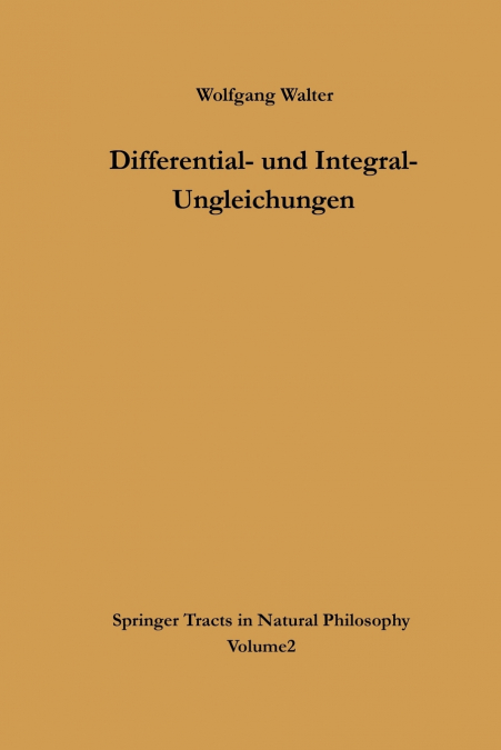 Differential- Und Integral-Ungleichungen