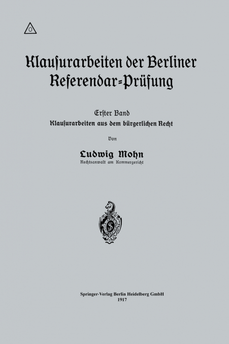 Klausurarbeiten Der Berliner Referendar-Prufung
