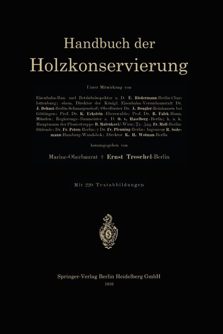 Handbuch der Holzkonservierung