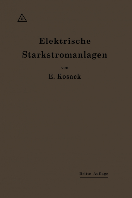 Elektrische Starkstromanlagen