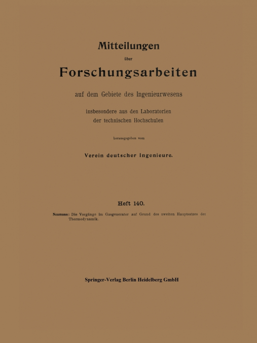Mitteilungen Uber Forschungsarbeiten Auf Dem Gebiete Des Ingenieurwesens
