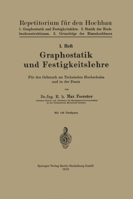Graphostatik Und Festigkeitslehre