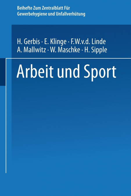 Arbeit Und Sport
