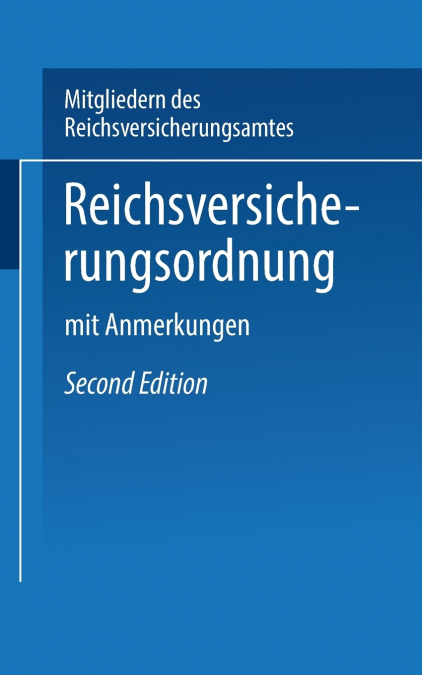Reichs-Versicherungsordnung