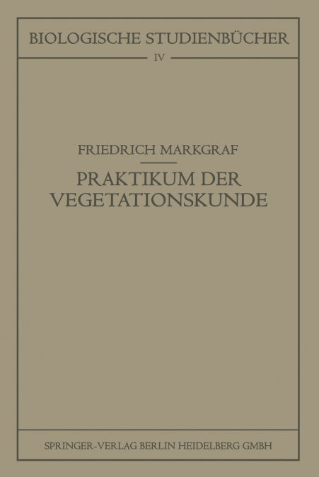 Kleines Praktikum Der Vegetationskunde