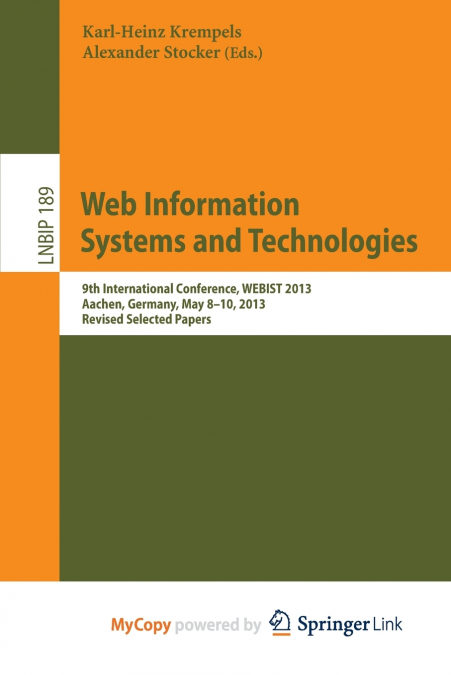 Web Information Systems and Technologies