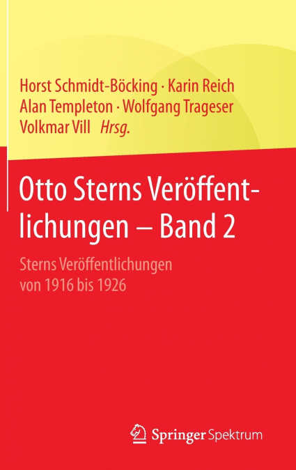 Otto Sterns Veröffentlichungen - Band 2