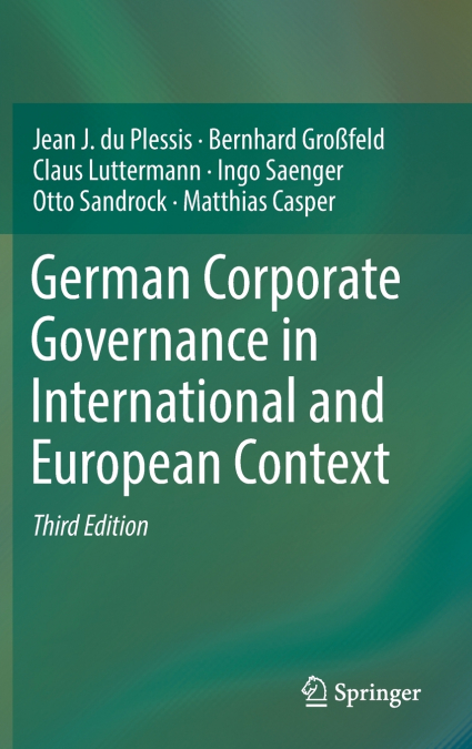 German Corporate Governance in International and European Context