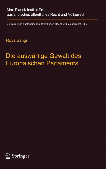 Die auswärtige Gewalt des Europäischen Parlaments