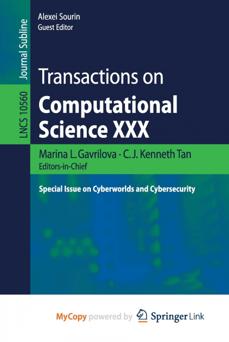 Transactions on Computational Science XXX