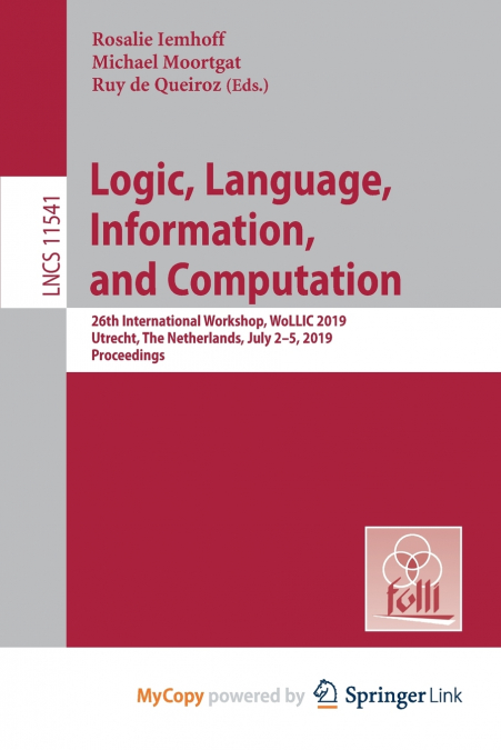 Logic, Language, Information, and Computation
