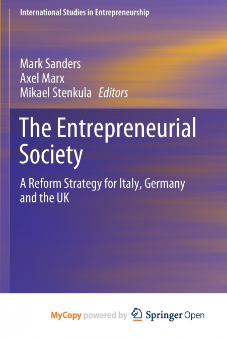 The Entrepreneurial Society