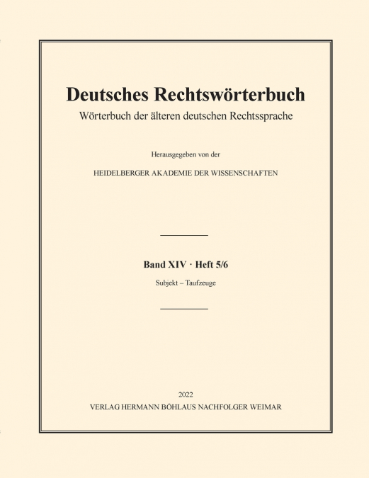 Deutsches Rechtswörterbuch