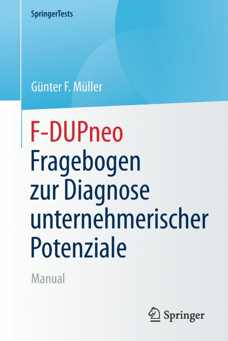 F-DUPneo - Fragebogen zur Diagnose unternehmerischer Potenziale