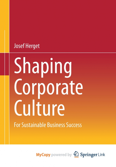 Shaping Corporate Culture