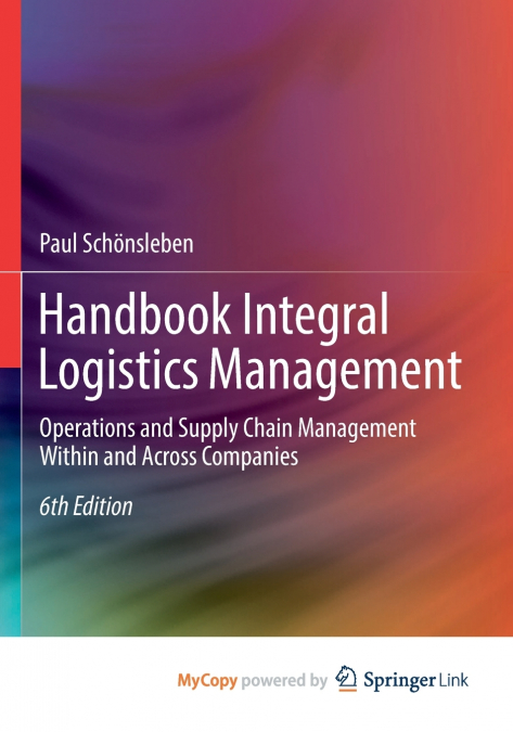 Handbook Integral Logistics Management