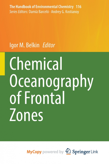 Chemical Oceanography of Frontal Zones