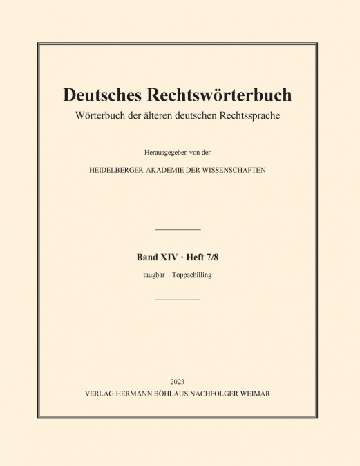 Deutsches Rechtswörterbuch