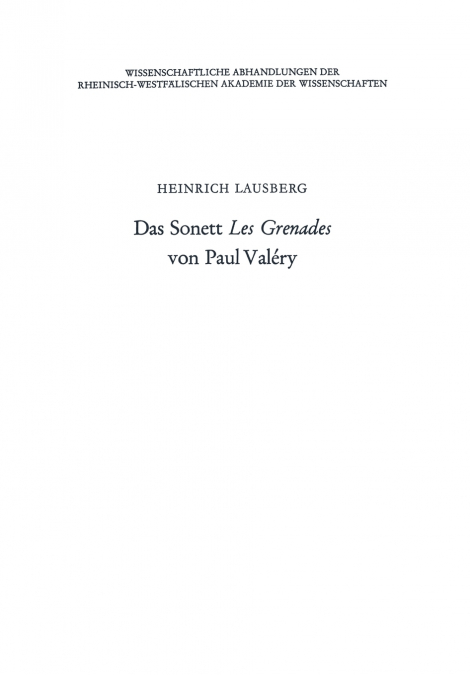 Das Sonett Les Grenades Von Paul Valery