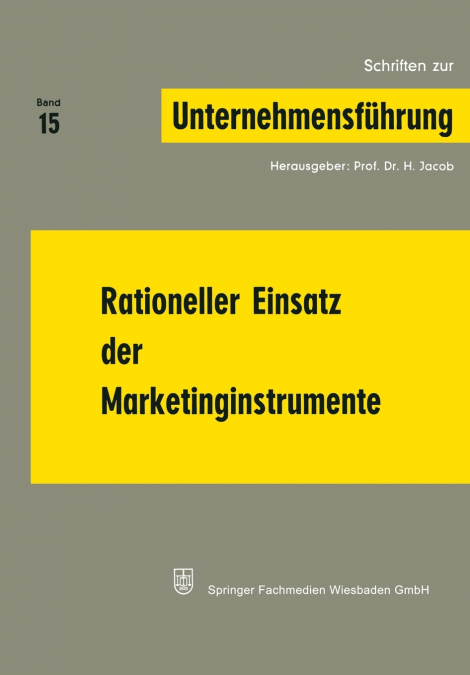 Rationeller Einsatz Der Marketinginstrumente