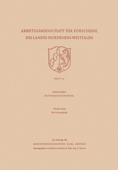 Die Problematik Der Distribution / Der Leistungslohn