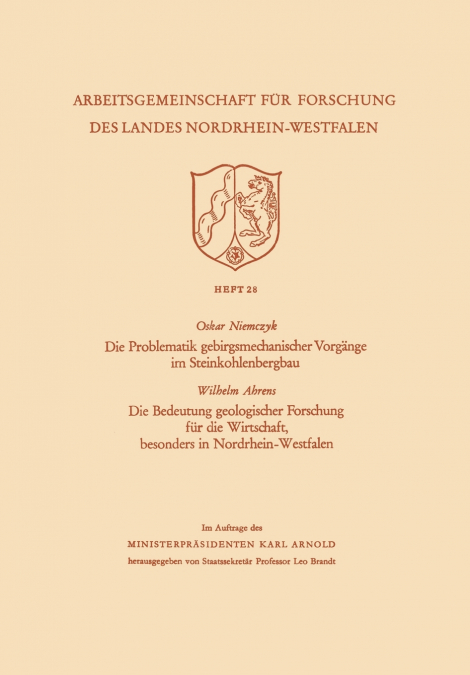 Die Problematik Gebirgsmechanischer Vorgange Im Steinkohlenbergbau