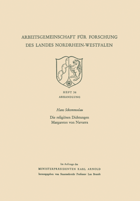 Die Religiosen Dichtungen Margaretes Von Navarra