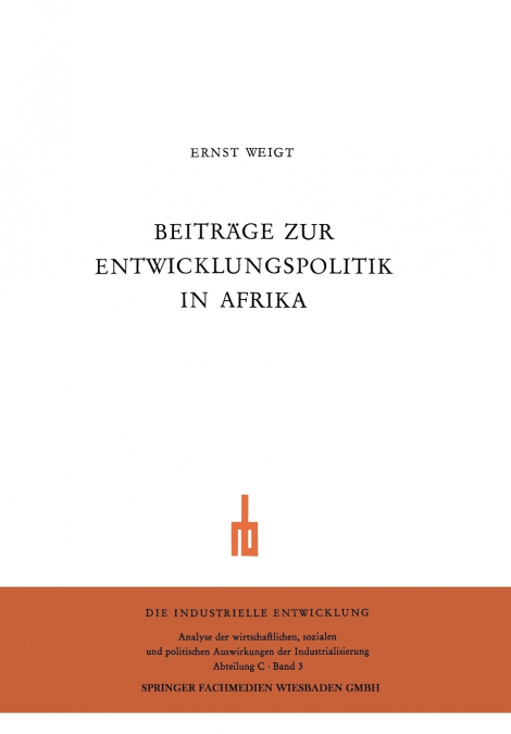 Beiträge zur Entwicklungspolitik in Afrika