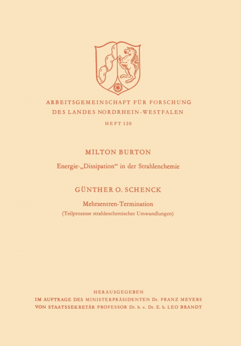 Energie-„Dissipation' in der Strahlenchemie. Mehrzentren-Termination
