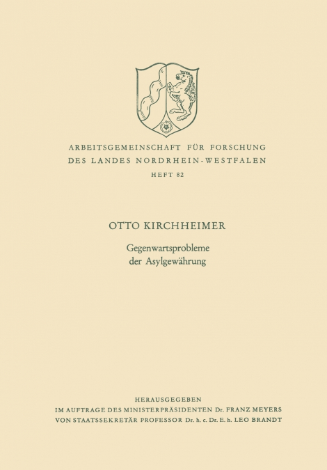 Gegenwartsprobleme der Asylgewährung
