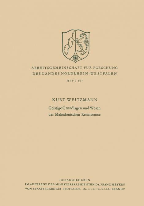 Geistige Grundlagen Und Wesen Der Makedonischen Renaissance