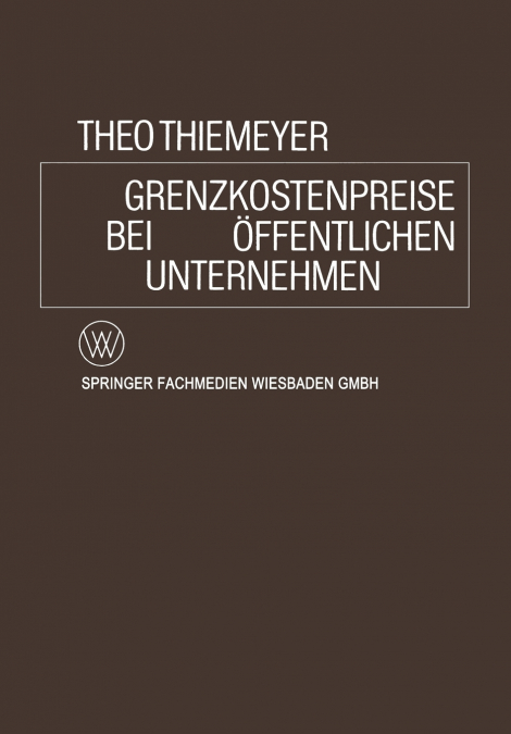 Grenzkostenpreise bei Öffentlichen Unternehmen