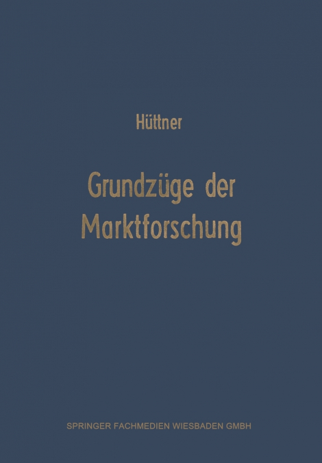 Grundzuge Der Marktforschung