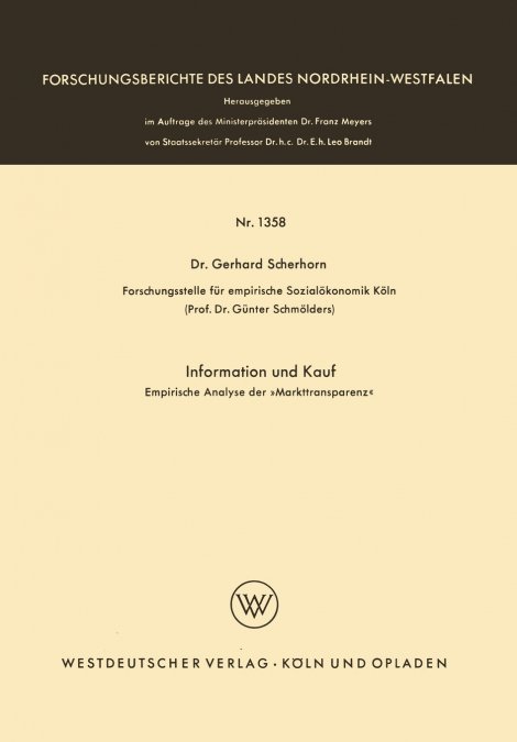 Information und Kauf
