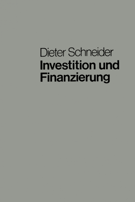Investition und Finanzierung