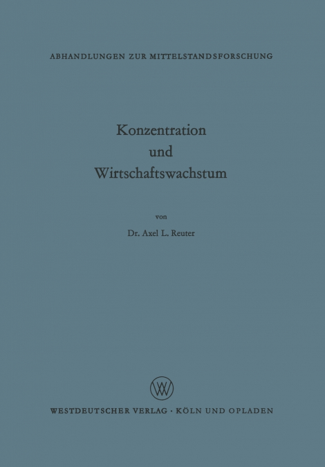 Konzentration und Wirtschaftswachstum
