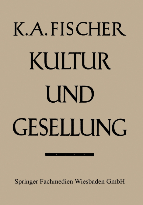 Kultur und Gesellung