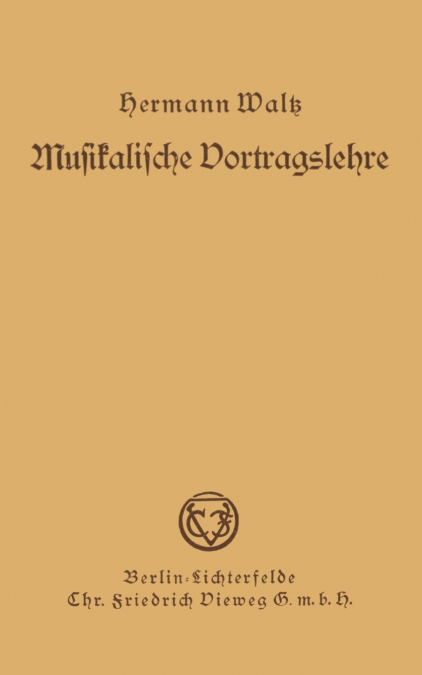 Musikalische Vortragslehre