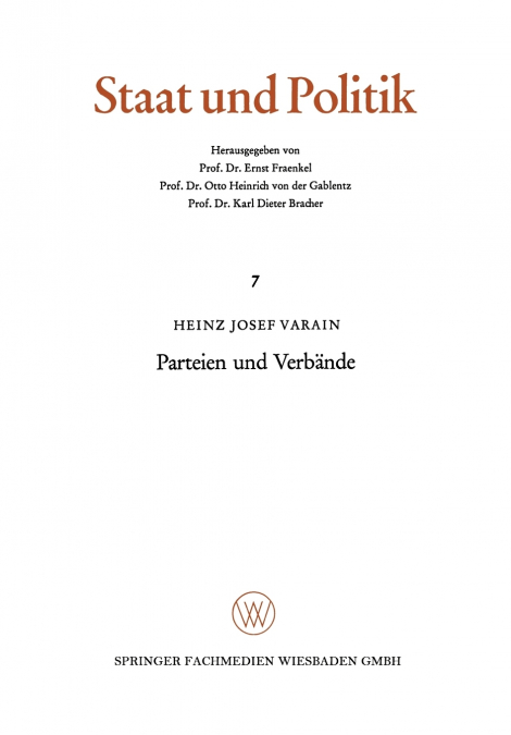 Parteien und Verbände