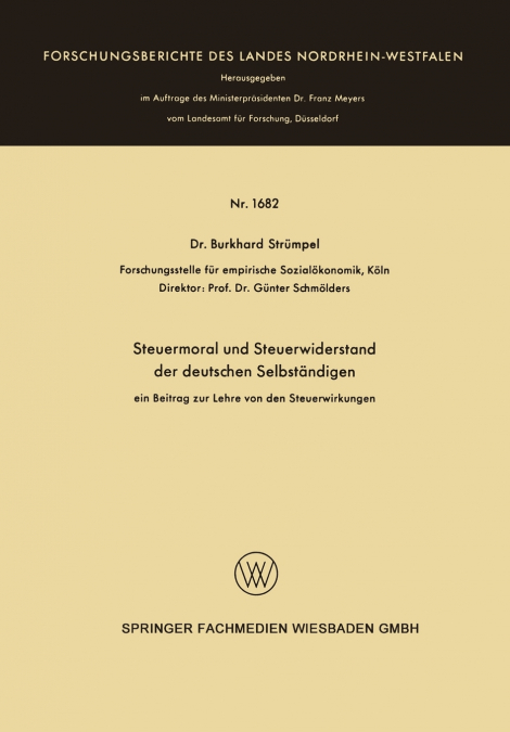 Steuermoral und Steuerwiderstand der deutschen Selbständigen