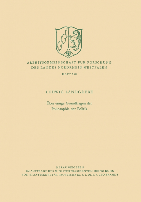 Uber Einige Grundfragen Der Philosophie Der Politik