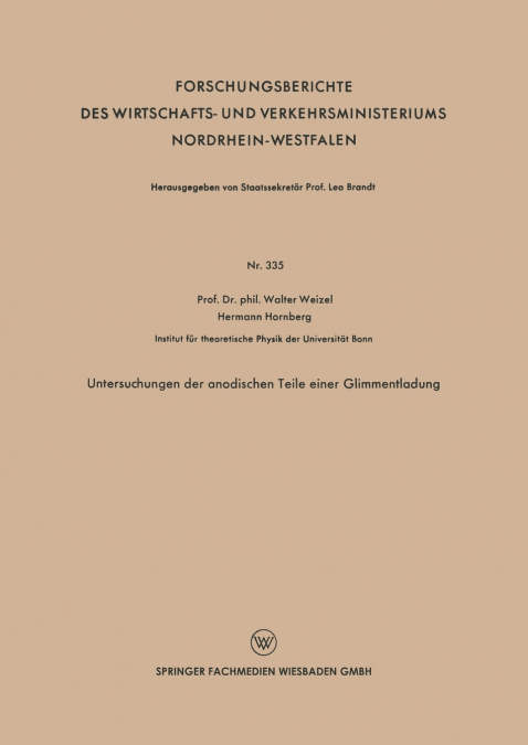 Untersuchungen der anodischen Teile einer Glimmentladung