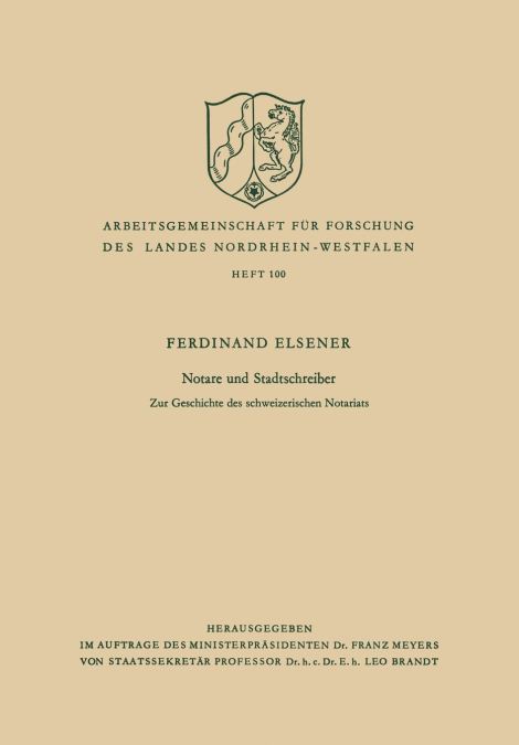 Notare und Stadtschreiber