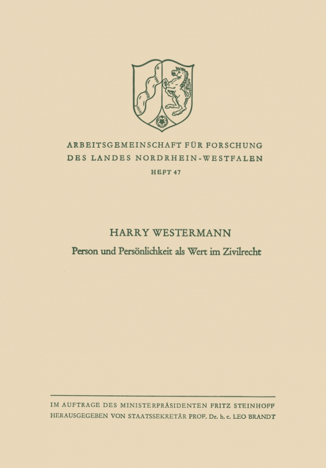 Person Und Personlichkeit ALS Wert Im Zivilrecht
