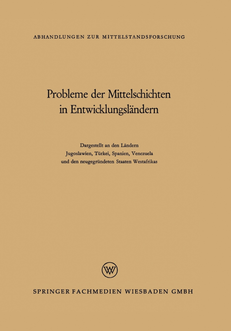 Probleme der Mittelschichten in Entwicklungsländern